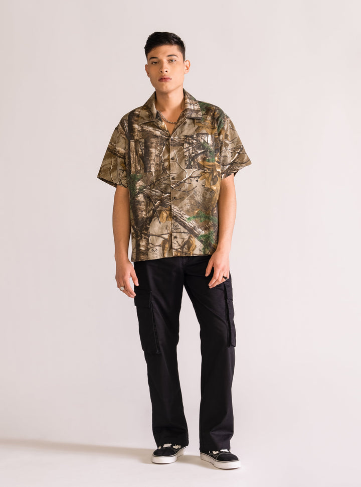 Camo Dimen Shirt , Olive Green