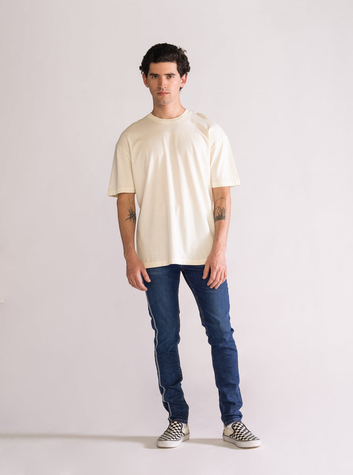 Take A Walk Drop T-Shirt, Natural Beige