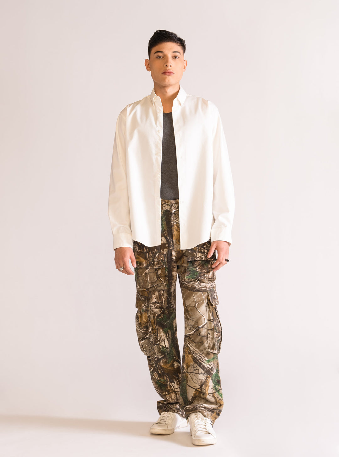 Camo Blush Cargo Pants, Olive Green