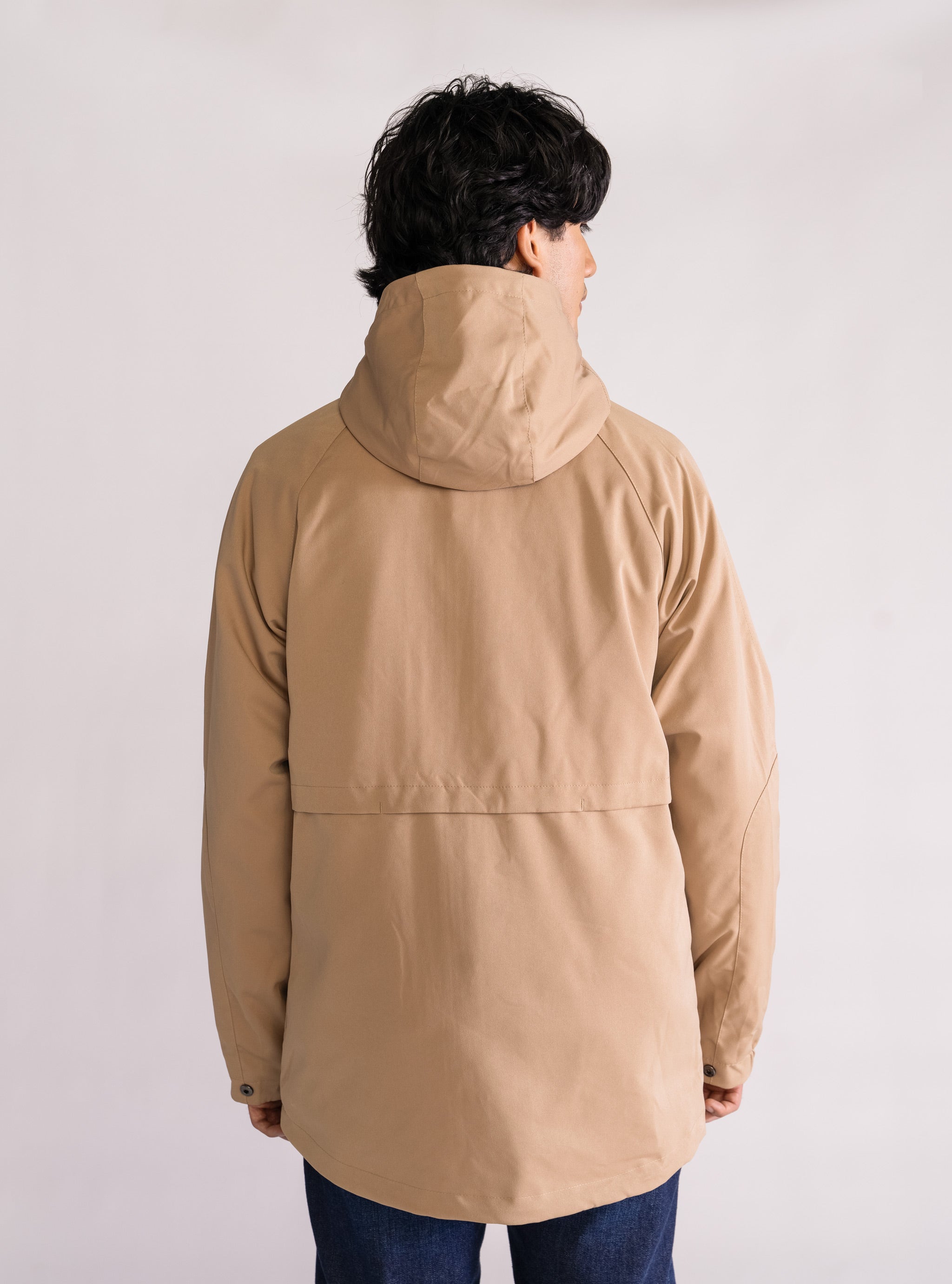 【DISCERNMENT】Croppy Hood Anorak Green/Black Panneq Anorak (unisex) – Bibi Chemnitz