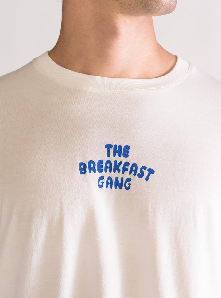 Breakfast Gang Boxy T-Shirt, Bone