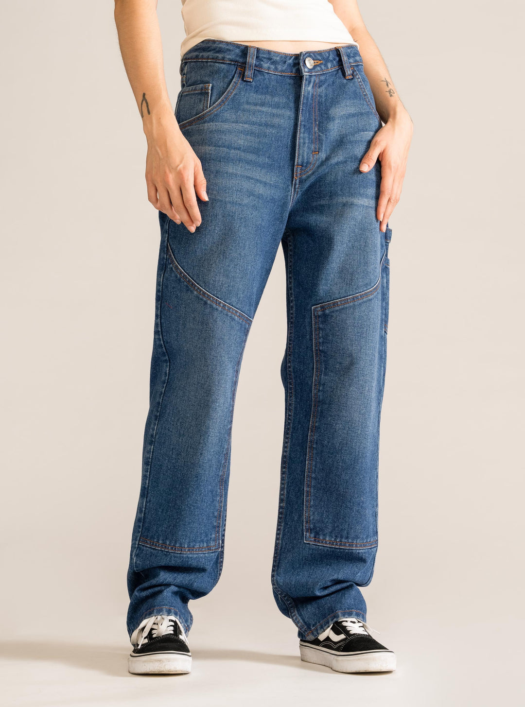Handy Crafty Baggy Jeans, Blue