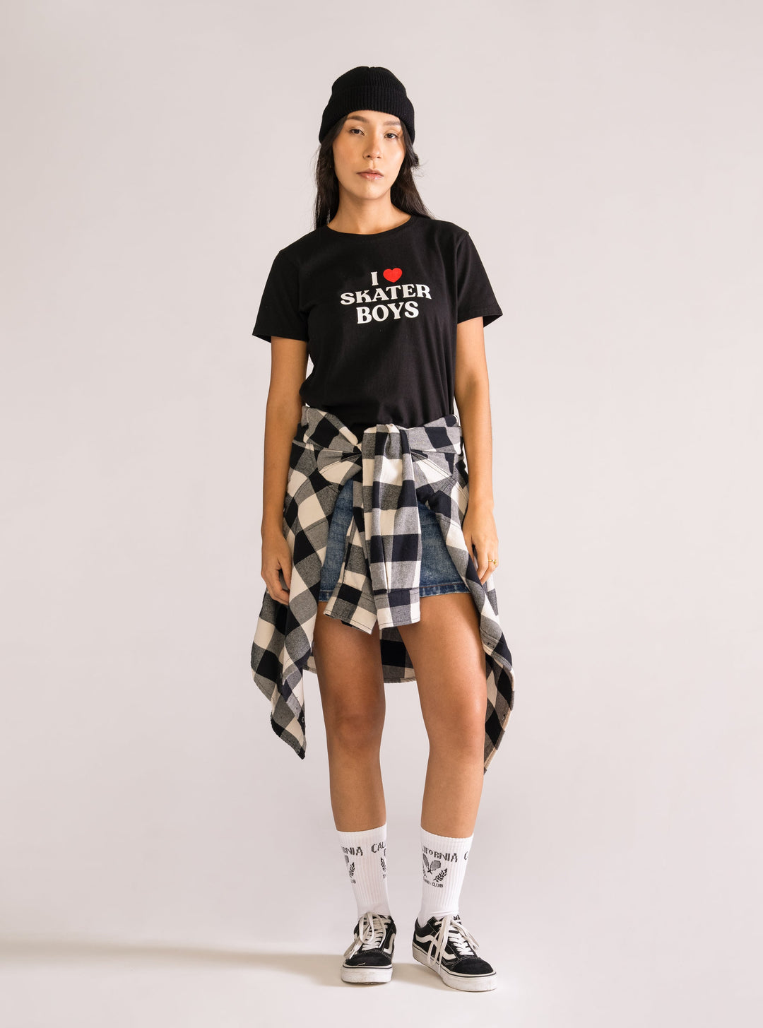 I Love Sk8ter Boys Tee, Black