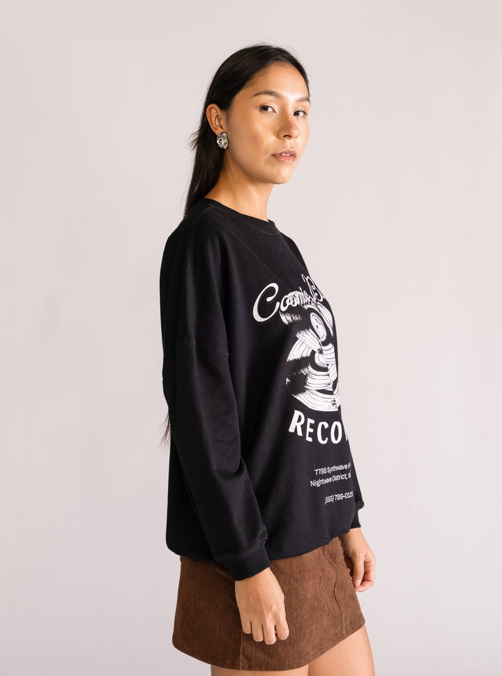 Off The Records Crew Neck, Black