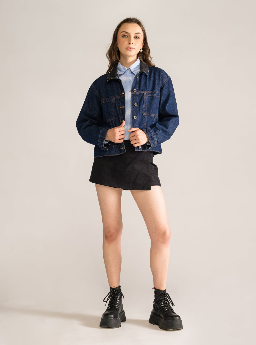 Skyscraper Denim Jacket, Blue