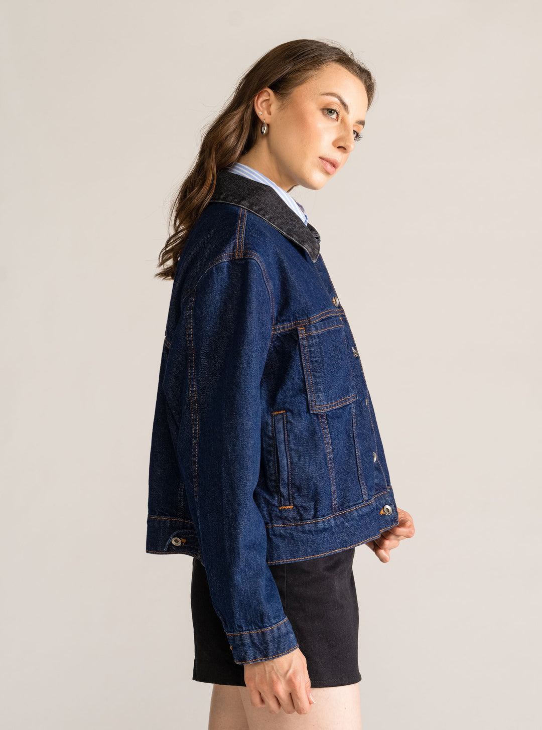 Skyscraper Denim Jacket, Blue