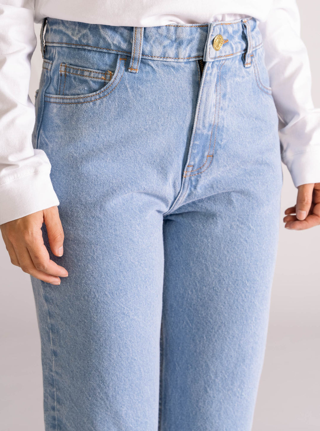 Waterfalls 90s Straight Jeans, Blue