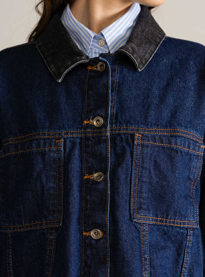 Skyscraper Denim Jacket, Blue