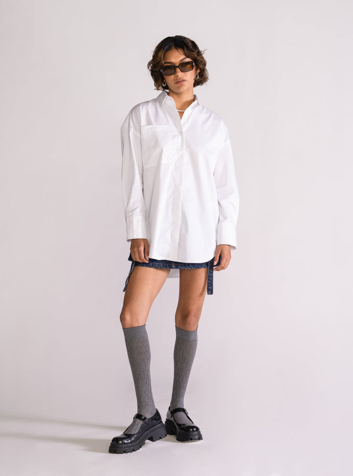 Voyage Voyage Oversize Blouse, White