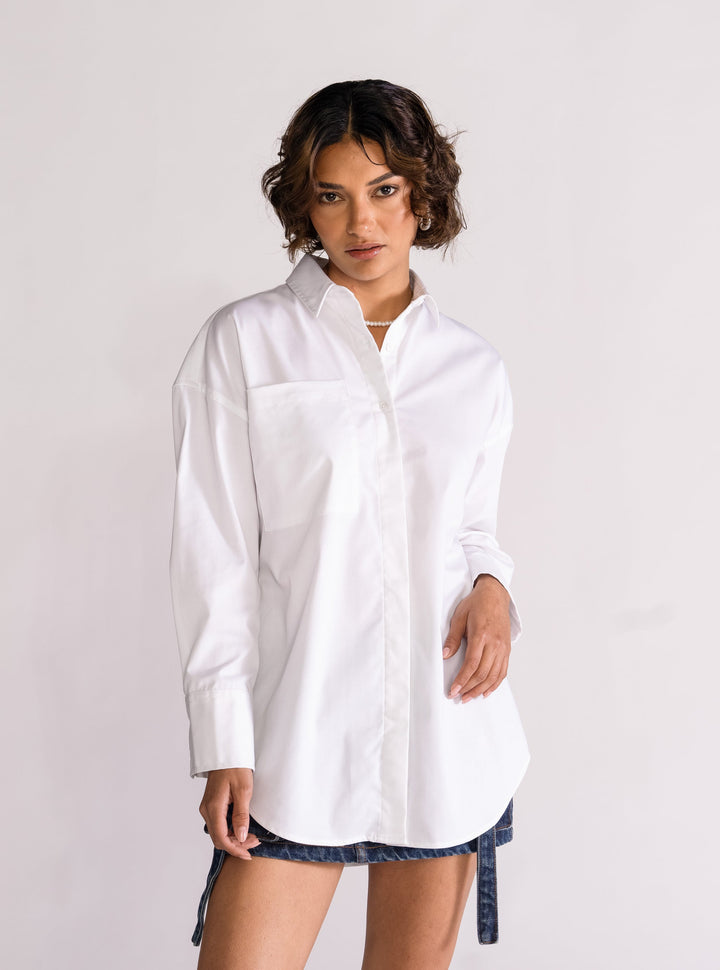 Voyage Voyage Oversize Blouse, White