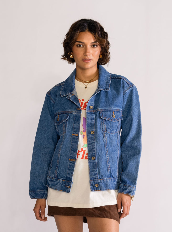 Lunatique Denim Jacket, Blue