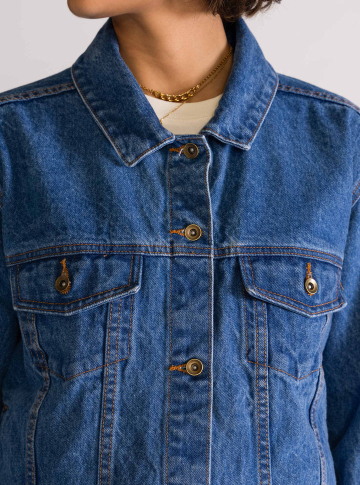 Lunatique Denim Jacket, Blue