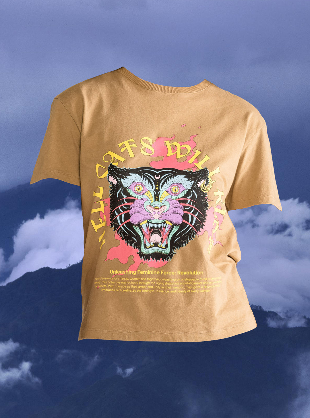 Hell Cats T-Shirt, Brown