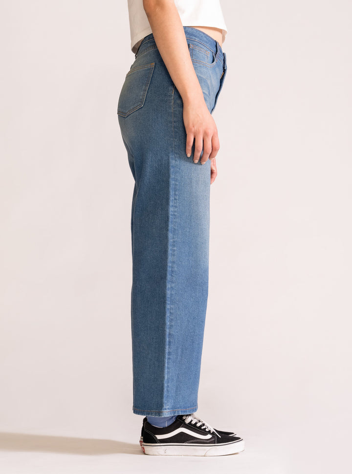 I Feel Love Wide Leg Jeans, Blue