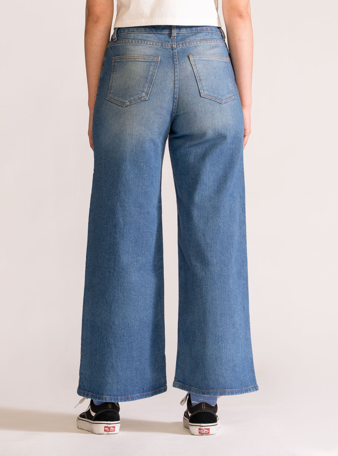 I Feel Love Wide Leg Jeans, Blue