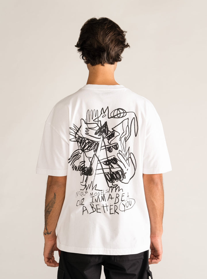Anarchist Drop T-Shirt, White