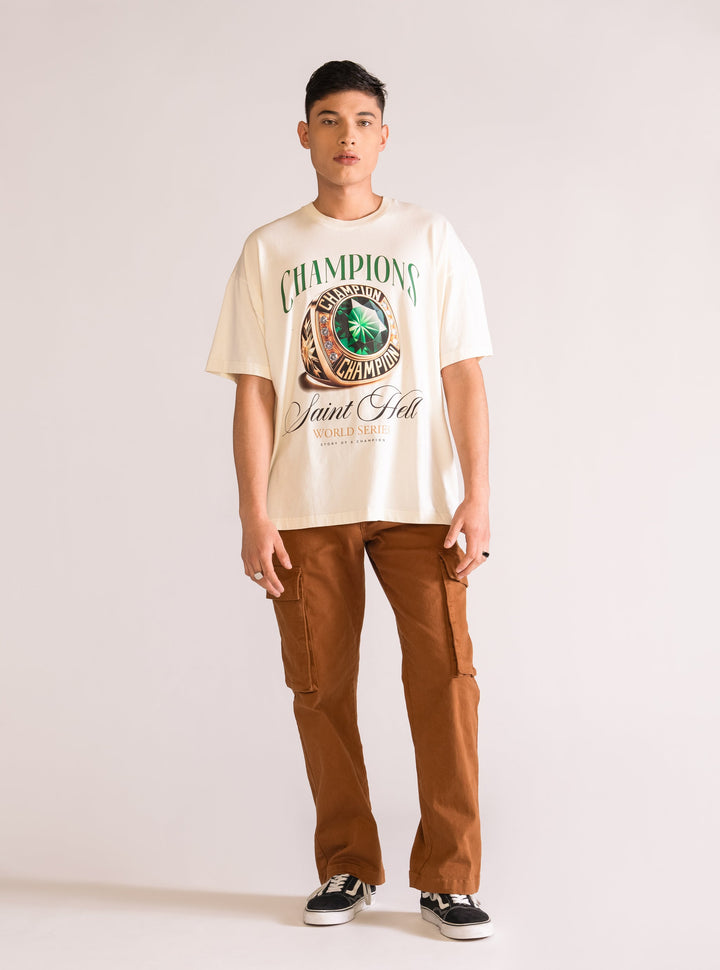 Champions Oversize T-Shirt, Natural Beige