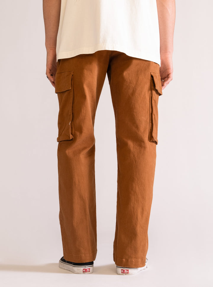 Kicked Off Cargo Pants, Brown