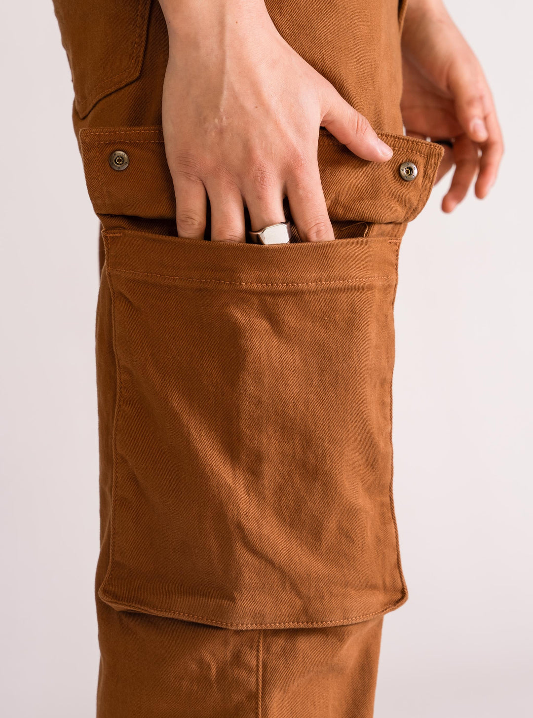 Kicked Off Cargo Pants, Brown