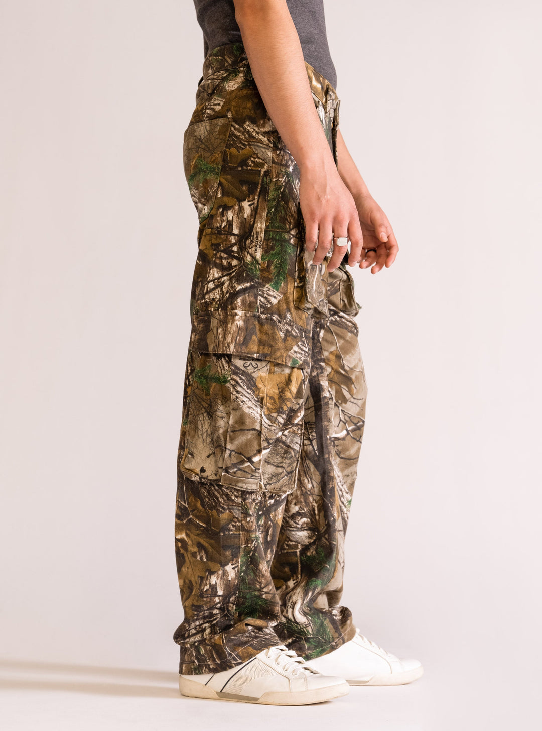 Camo Blush Cargo Pants, Olive Green