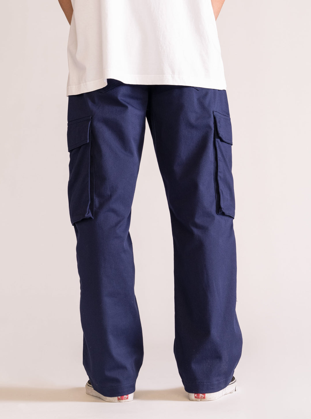 Kicked Off Cargo Pants, Navy Blue