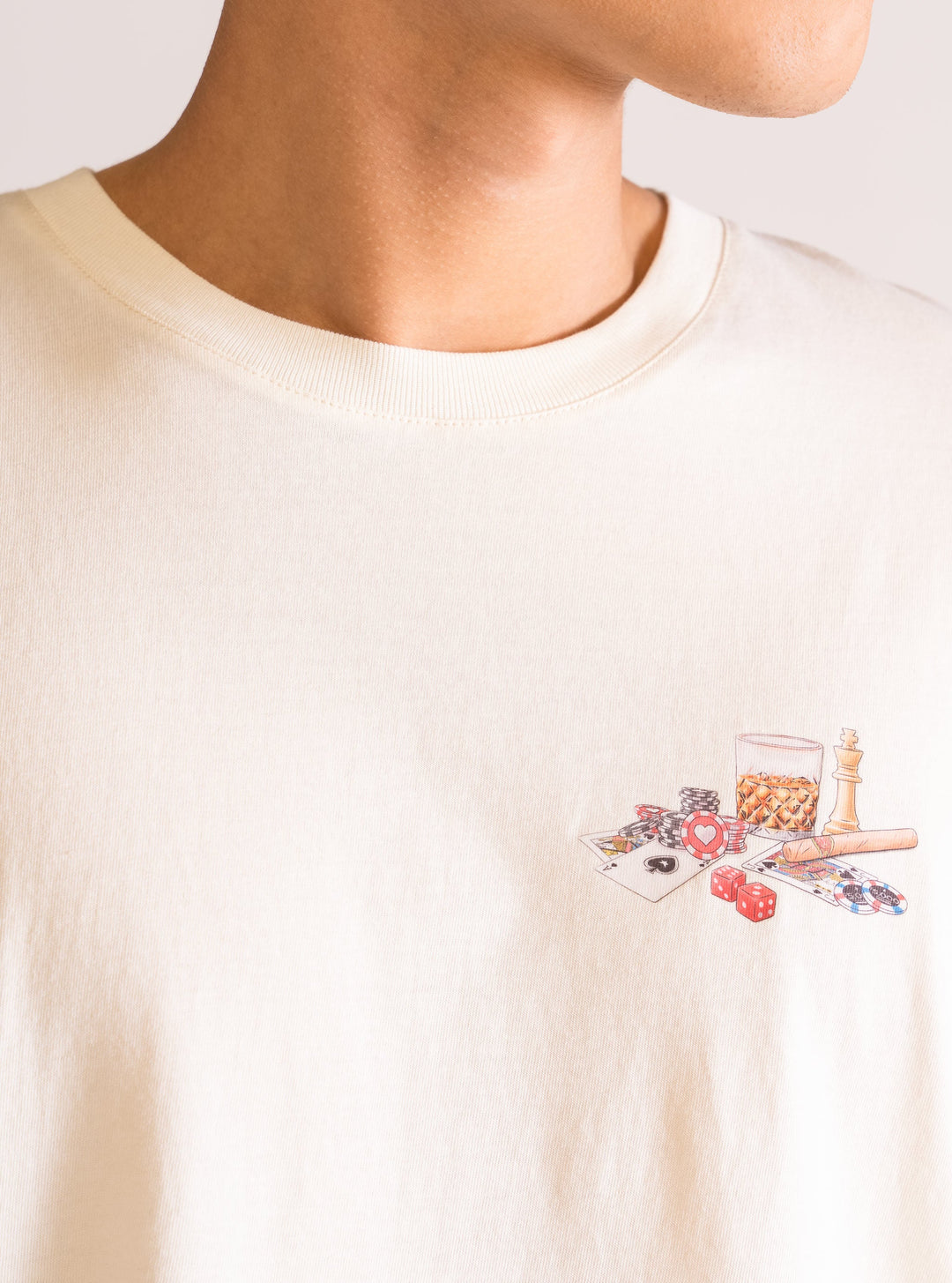 Monte Carlo Drop T-Shirt, Natural Beige