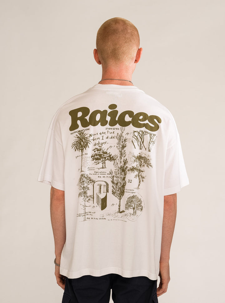 To The Roots Oversize T-Shirt, White