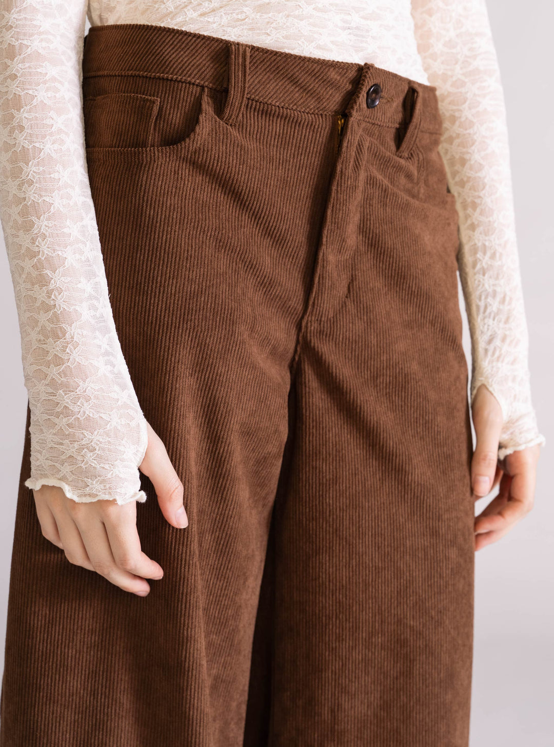 Cedar Tree Wide Leg Pants, Dark Brown