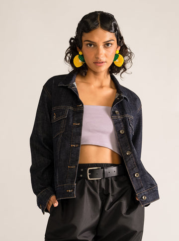 Girls Like Jacket, Dark Blue