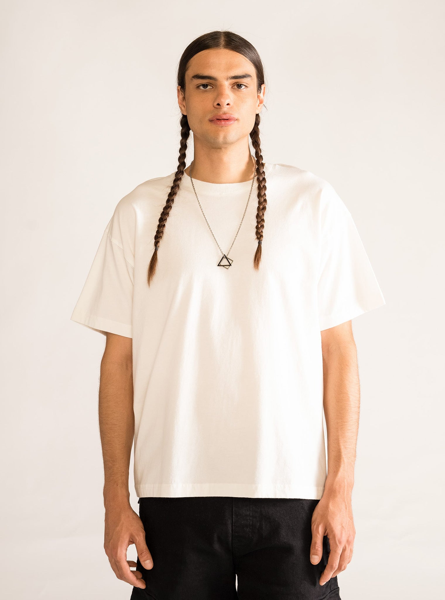 Groupie Love Short Sleeve Drop T-Shirt, Bone