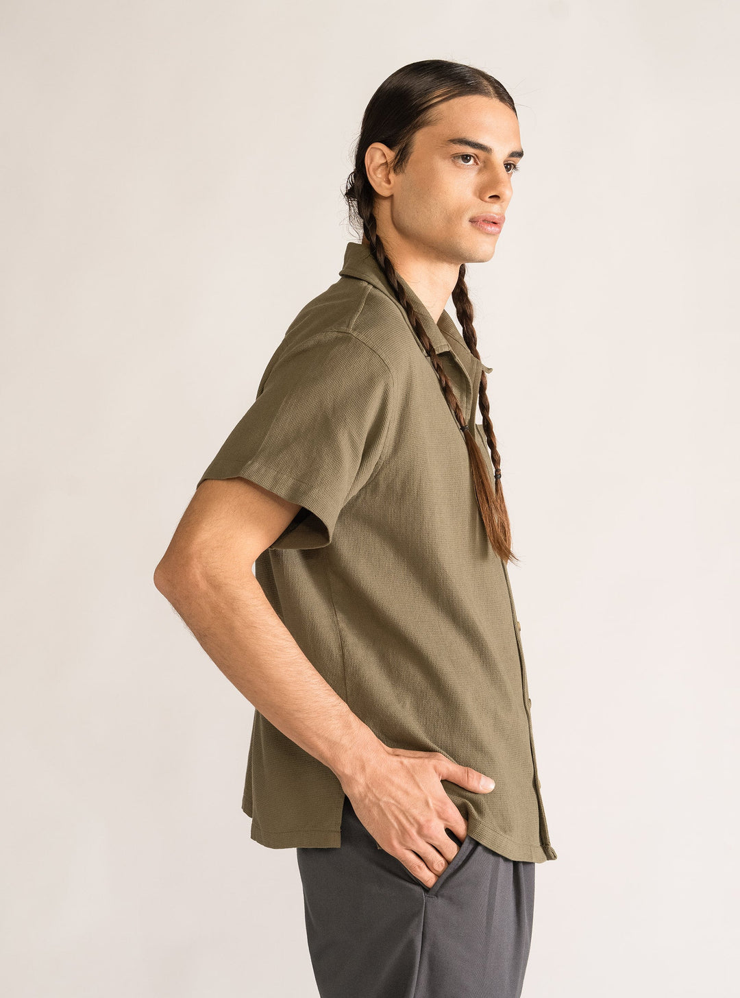 The Guayabera Food and Family, Olive Green Disfo Shop The Guayabera Food and Family, Olive Green Disfo Shop