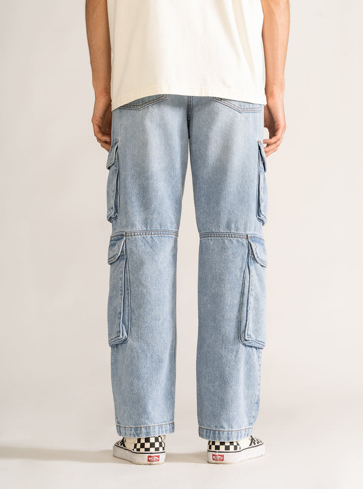 Tuning Cargo Jeans, Sky Blue